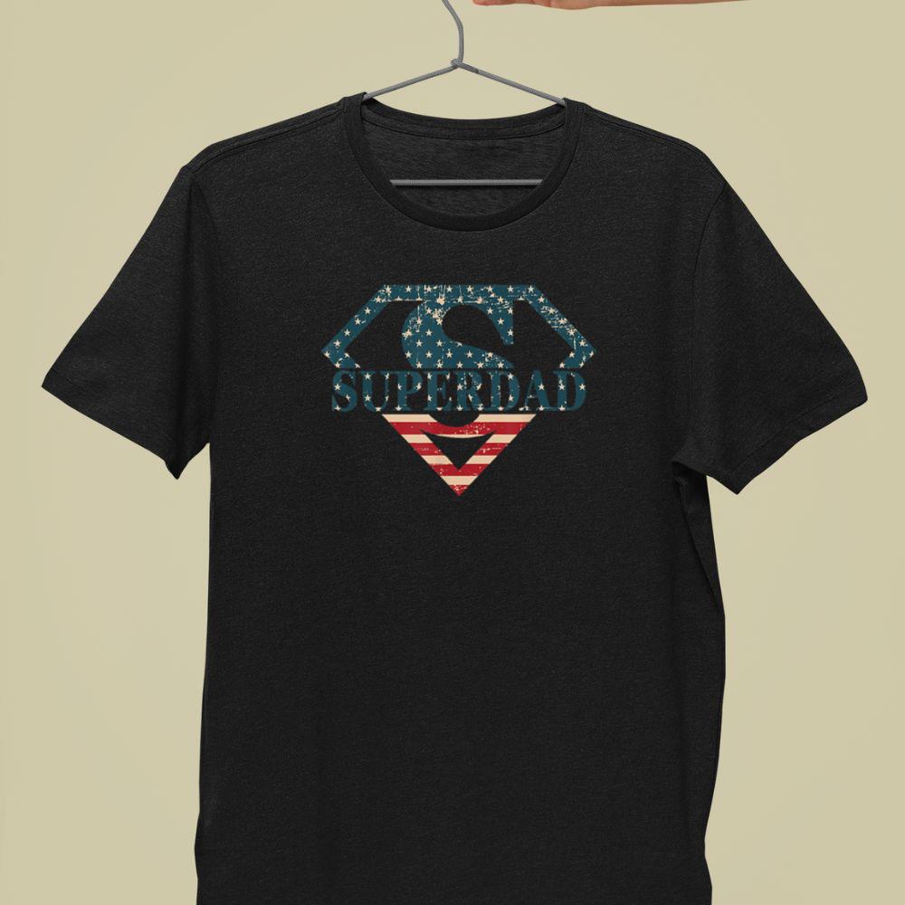 Thebestfathersonsmatchingshirts Superdad Fathers Day Birthday Super-Hero Disguise For Men Unisex T-shirt