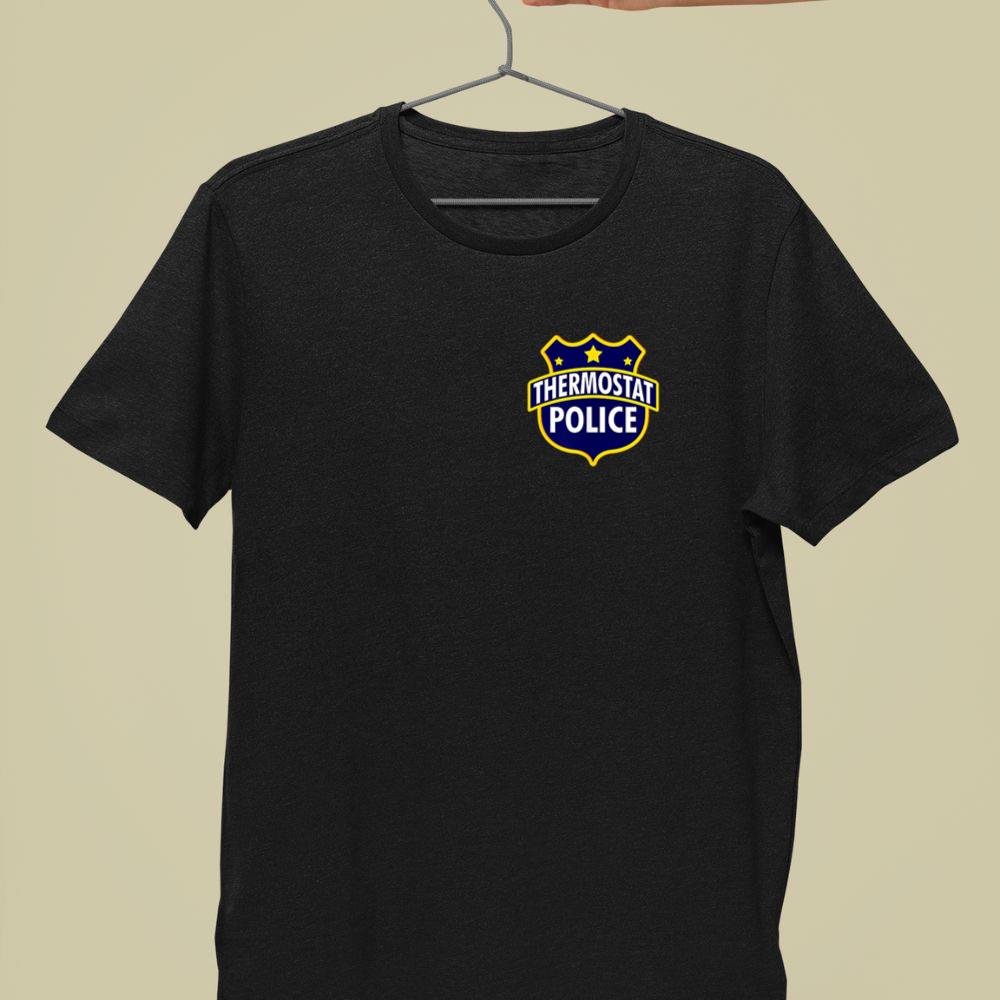 Thebestfathersonsmatchingshirts Thermostat Police Pocket Funny Dad's Birthday Father's Day Unisex T-shirt