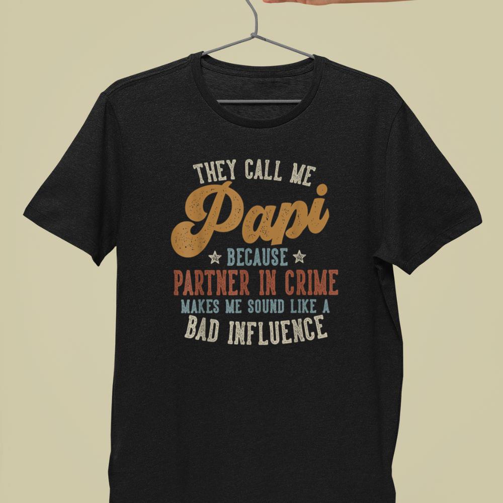 Thebestfathersonsmatchingshirts They Call Me Papi Funny Father's Day Papi Unisex T-shirt