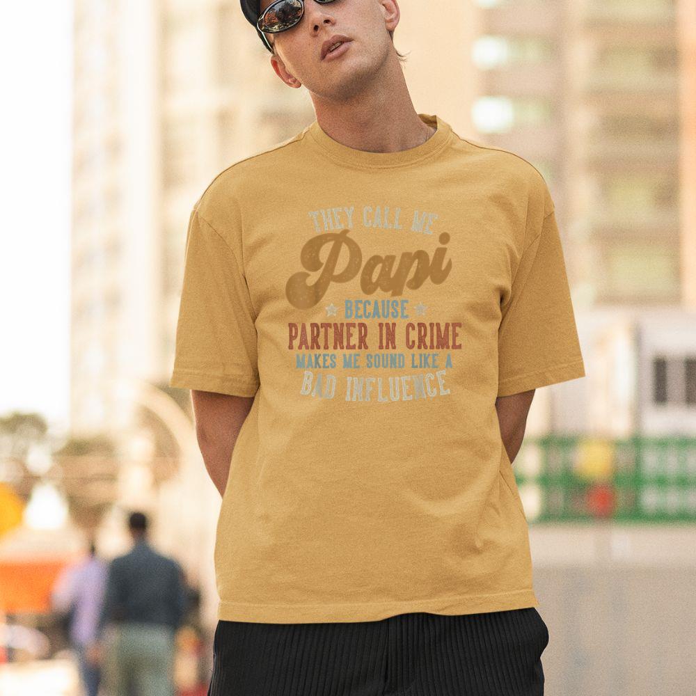 Thebestfathersonsmatchingshirts They Call Me Papi Funny Father's Day Papi Unisex T-shirt